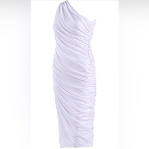 White Ruched Dress